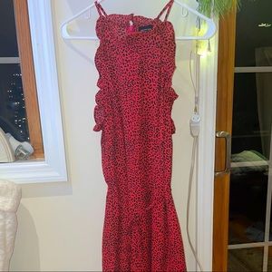 Who What Wear red and black leopard dress - size Medium